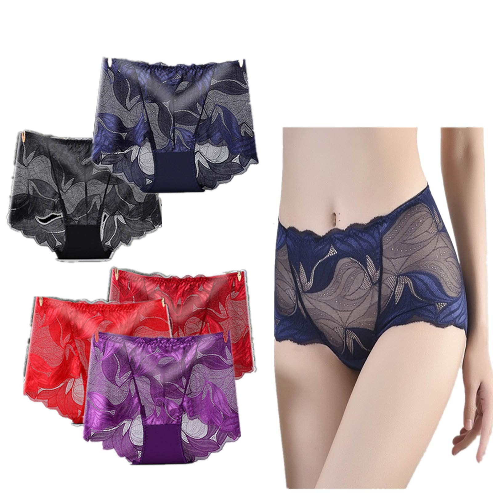 Amazon.com: NEOXOL 5 Pack Ladies Silk Lace Handmade Underwear